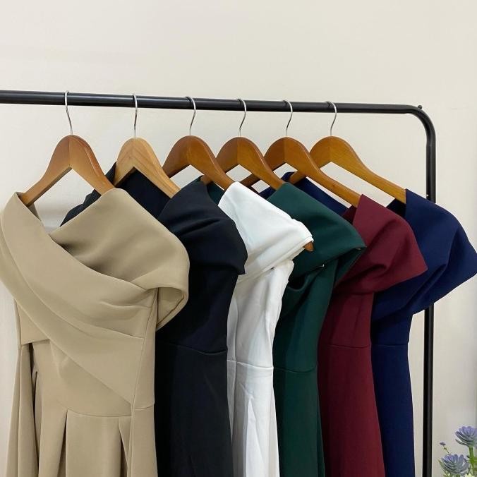 Sabrina Dress Pesta Dress Casual Dress Wanita - meganshoping GAM