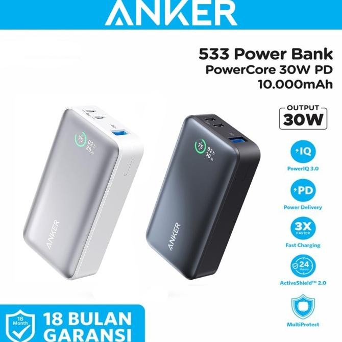 Sale Anker 533 Powerbank Mini Super Fast Charging Powercore 30W Pd Type C