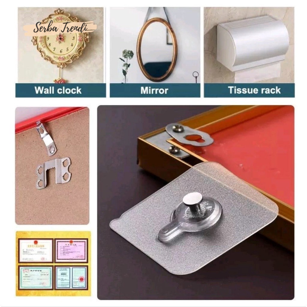 Cantolan Paku Baut Hook Tempel Dinding model Paku Baut Perekat Kuat