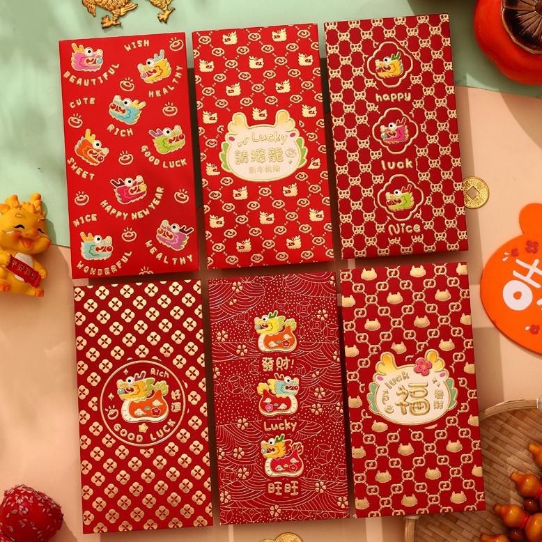 

GHT Angpao Imlek Branded Yaoneng Shio Naga Premium Dragon Red Envelope 2024 Lucu nan Murah