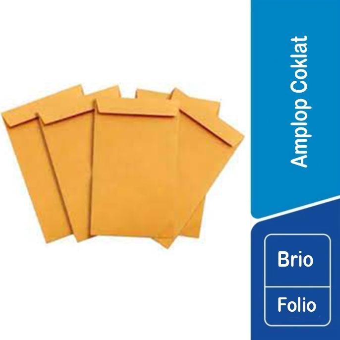 

GHT Amplop Coklat Polos Folio / Amplop Coklat / ISI 100