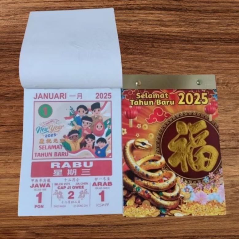 

TRY satu Sett kalender harian sedang + Tatakan 2025