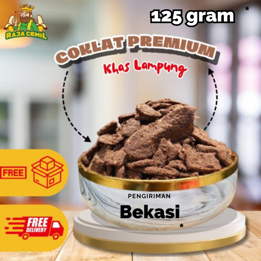 

125 gram Keripik Pisang Coklat Kepok Asli Lampung Raja Cemil