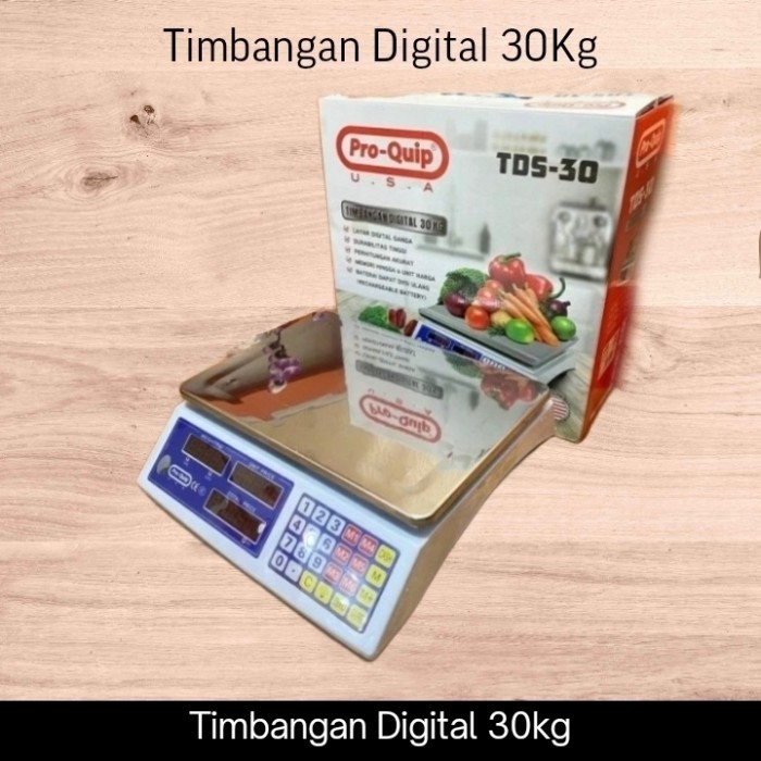 *$*$*$*$] Timbangan Digital 30 Kg PRO-QUIP TDS-30 Timbangan Dapur PROQUIP TDS30