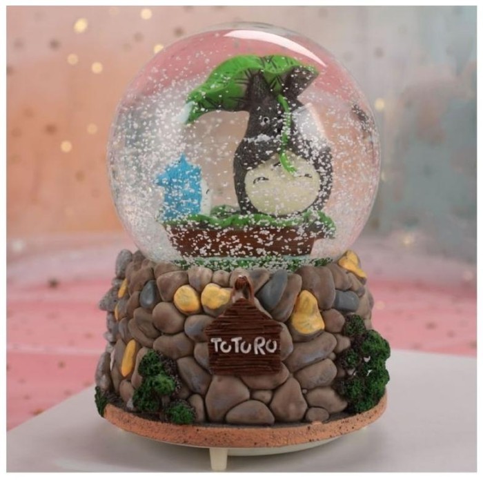 Aqw Totoro Bola Salju Music Box Snow Globe Ghibli
