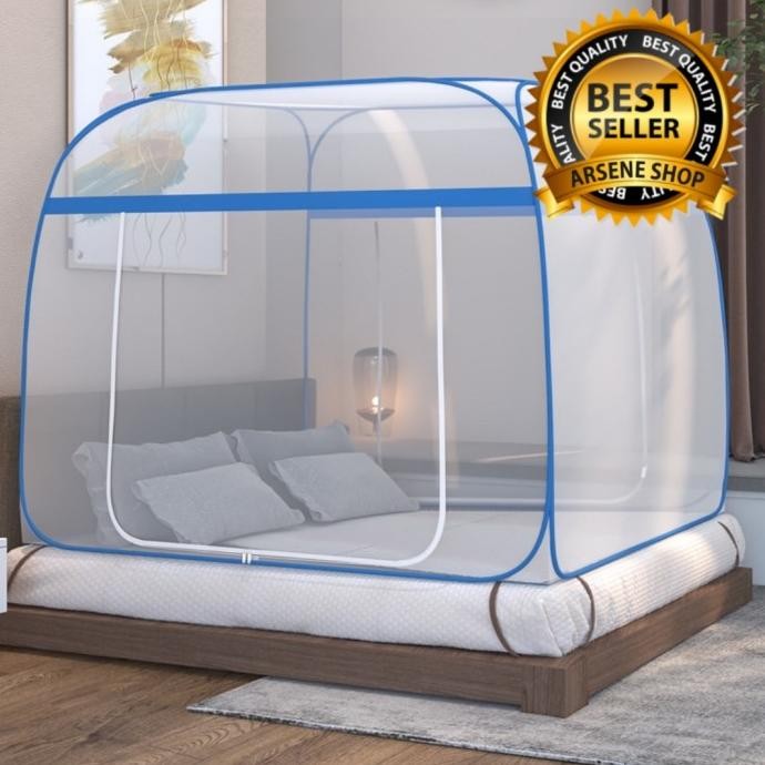 KELAMBU TEMPAT TIDUR 160 X 200 LIPAT KOREA KELAMBU 160X200