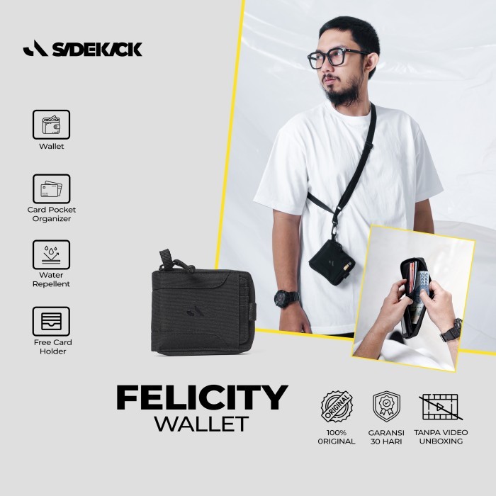 [TERMURAH DI SHOPEE] Sidekick Project FELICITY - Dompet pria - Hanging Wallet Q3M20