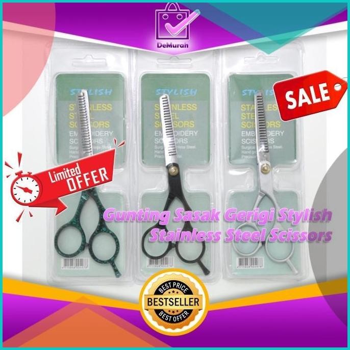 

SKU-0289 Gunting Sasak Gerigi Stylish Stainless Steel Scissors 07D35Z4