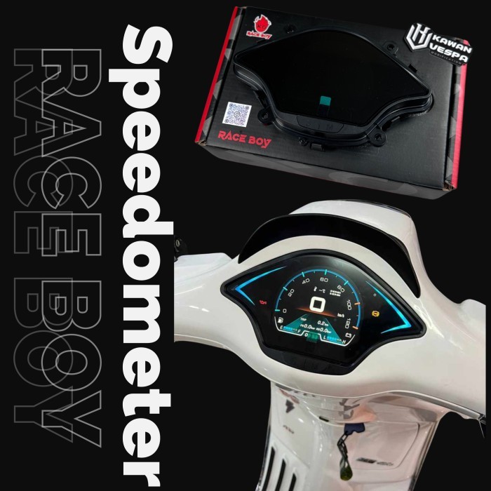 Speedometer digital Raceboy TFT for vespa Sprint primavera