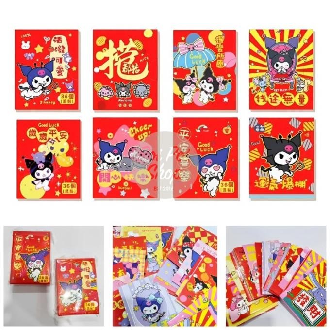 

hanya disini] Angpao Imlek Sanrio Kuromi Melodi Isi 36 Shio Ular 2025 Glossy Premium Set Pendek Premium Sanrio Kartun Karakter Shio Ular Angpau Ampau Hongbao Kartun Grosir Murah isi 6 Tebal Motif Karakter Berkualitas Bahan Terbaik