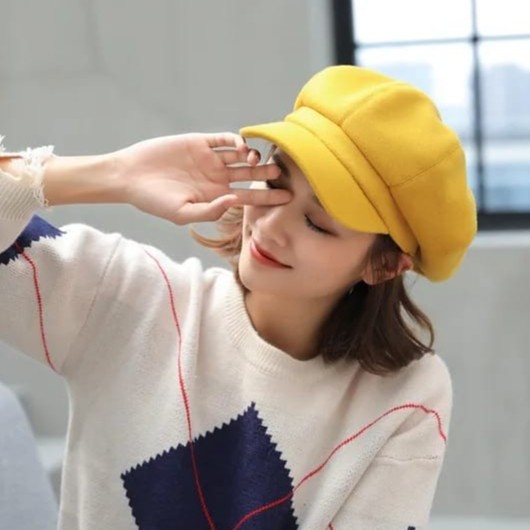 Topi Baret Topi Gurita Topi Pelukis Versi Korea Wanita Pria