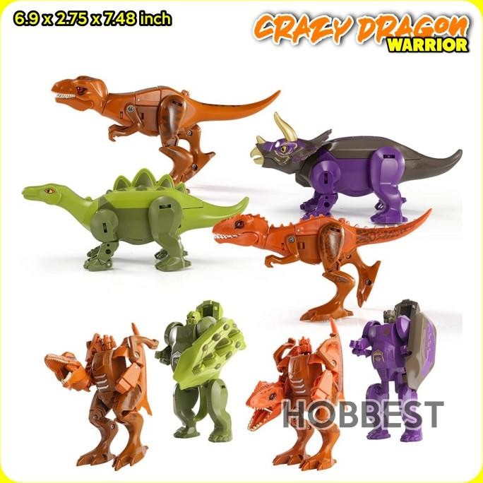 Produk Baru!! CRAZY DRAGON WARRIOR Action Figure Miniatur Pajangan Mainan Topper