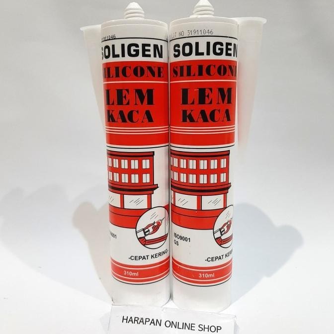 Promo Sealent LEM KACA SOLIGEN / LEM SILEN - SILICONE / SEALENT KACA COD