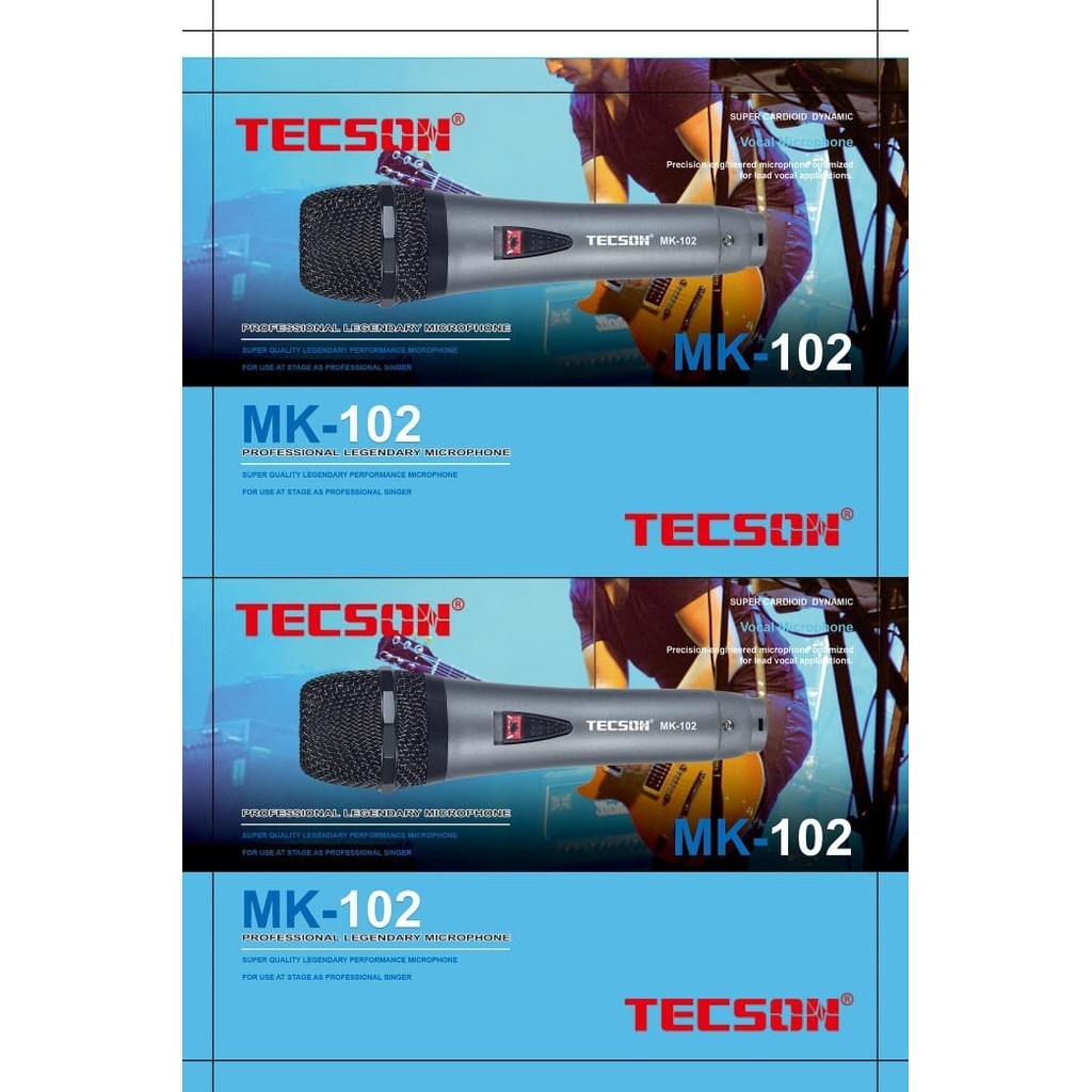 ------] TECSON MICROPHONE KABEL MK102 - MIC MIKROFON MIKROPON MIK MIKROFON
