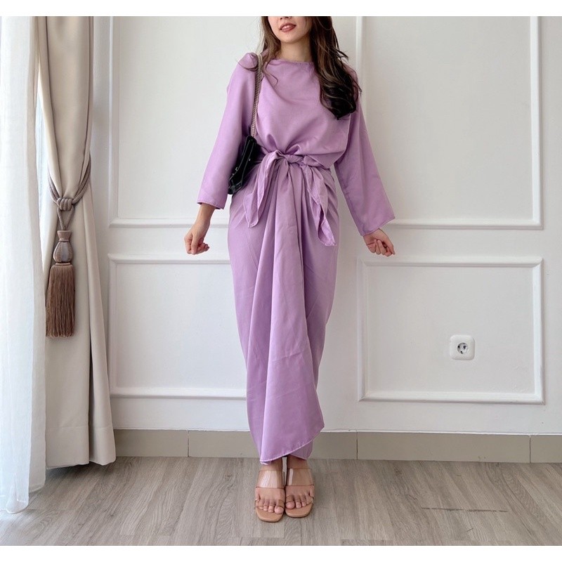 Kaftan Wanita 2025 Simple Elegan Kaptanabaya Turki Gamis Lowo Panjang Kafftan Jumbo Baju Lebaran Cew