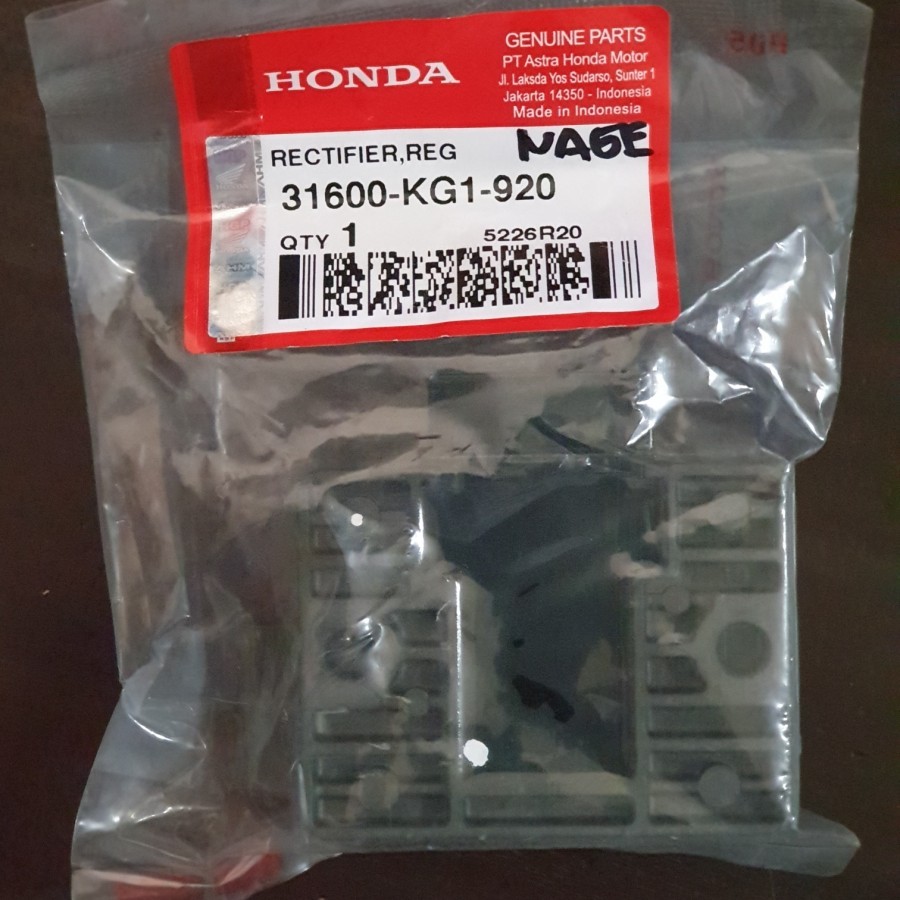 kiprok / regulator Honda Tiger, jaminan 100% ASLI original AHM