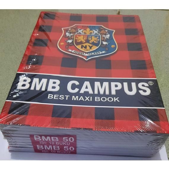 

Buku tulis BMB Campus 50 lembar 10 buku Best Maxi Book Boxy - 1 pak SWAR