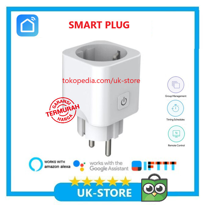 Cuci Gudang Stop Kontak Wifi Smart Home Smart Plug Wifi Timer
