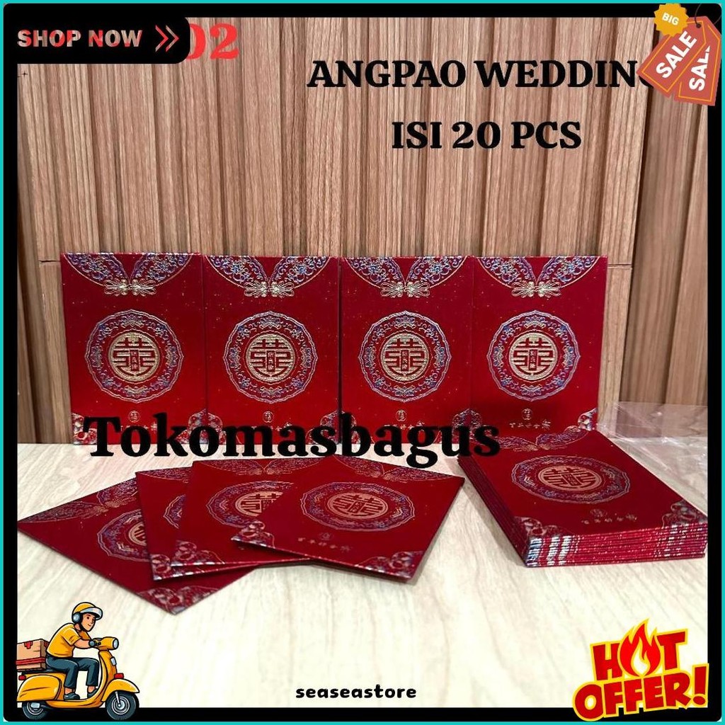 

Isi 20Pcs - Angpao Shuang Xi - Angpao Wedding Chinese - Angpao Pernikahan Sangjit - Ampao Xuangxi - Angpao Lamaran - Toko Mas Bagus (6.6)