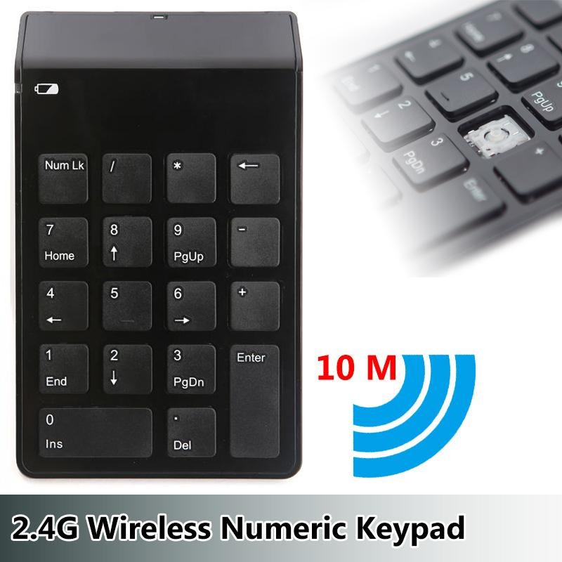 Komputer & Aksesoris GRATIS ONGKIR Numeric Wireless Keyboard USB Keyboard Mouse Komputer Lalptop