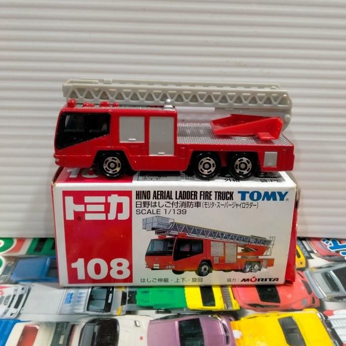 Tomica Hino Aerial Loader Fire Truck 108