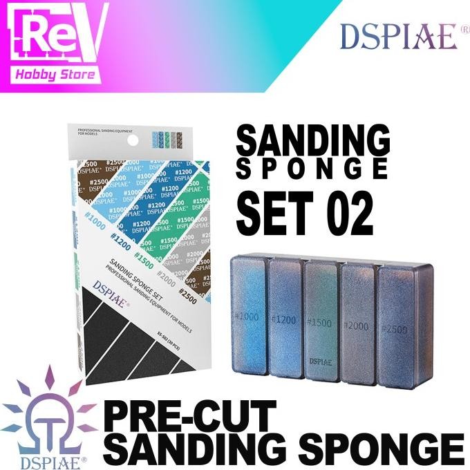 DSPIAE SANDING SPONGE SET 2 AMPLAS GUNDAM