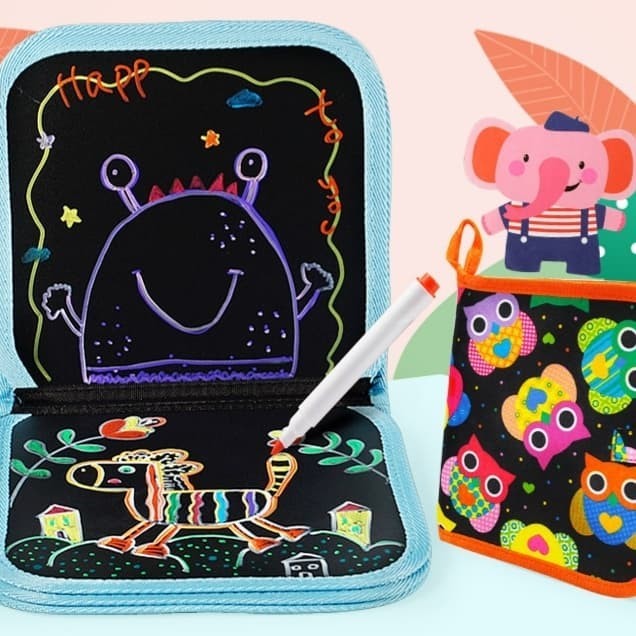 

Sholikha - Reusable Drawing Book Buku Gambar Bs Dihapus Spt Papan Tulis Mainan