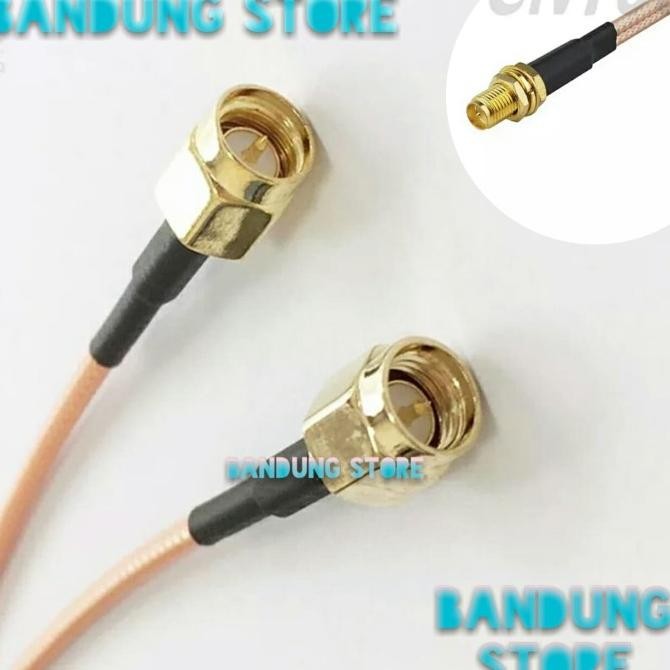 :<:<:<:<] pigtail modem b310,b315 dual sma male to rp sma female