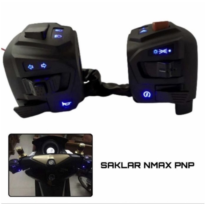 SAKLAR PULSAR NMAX SET LED SAKLAR SWITCH PULSAR KANAN KIRI UNIVERSAL