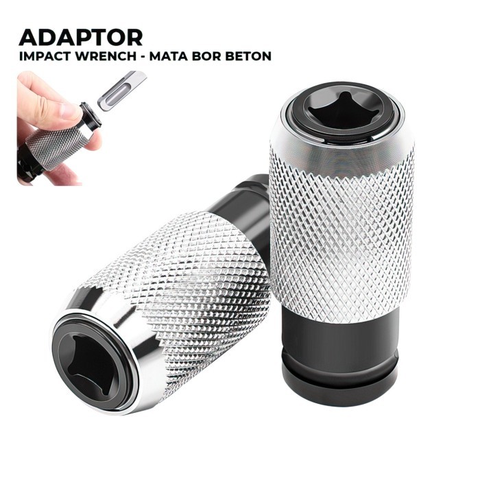 >*>*>*>*] Adaptor Impect Wrench Ke Bor Beton Kotak Shank Impact Wrench to Electric Hammer Converter