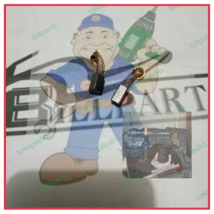 +++++] carbon brush JLD J28-1 spul kul arang J26-1 kulbrush rotary hammer bobok beton sds