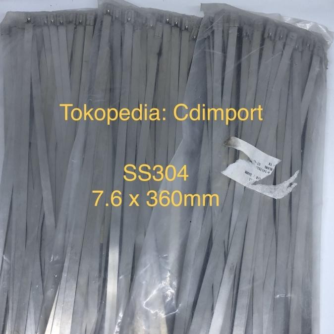 

TERLARIS - Stainless Cable Ties - Kabel Tis Stainless SS304 7.9 x 360 mm - 100pcs