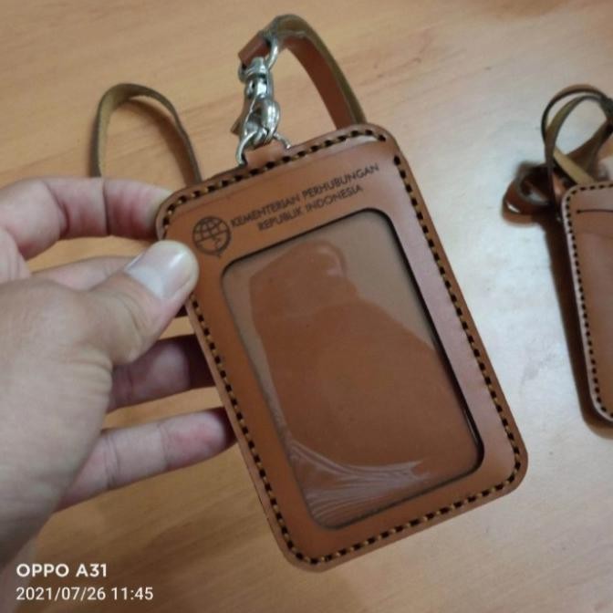 

TERMURAH - Tali Gantungan Name Tag ID Card KEMENHUB RI Kulit Asli