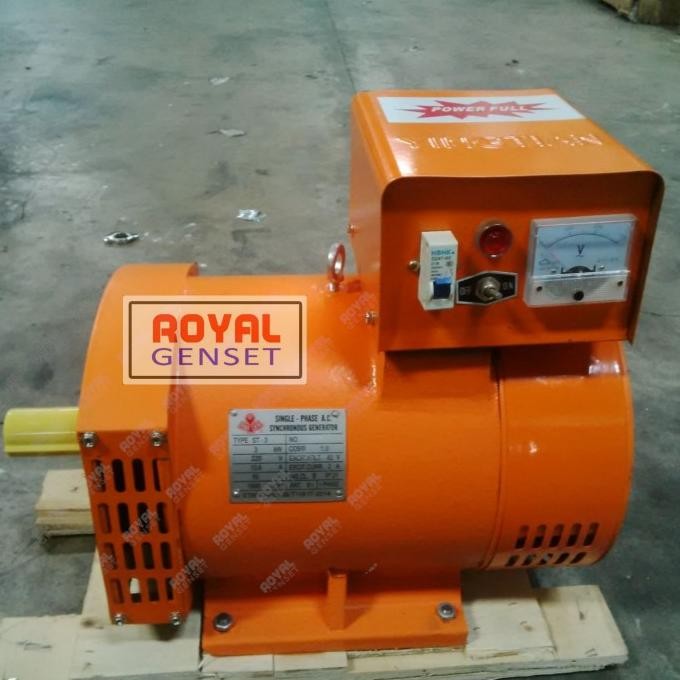 Dinamo Alternator Tembaga 1 Phase 3Kw/5Kw/7.5Kw/10Kw/15Kw/20Kw