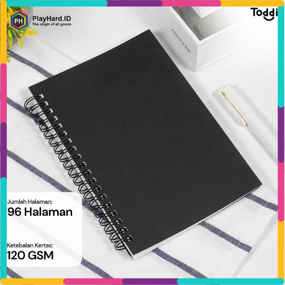 

Buku Jurnal Softcover Notebook Diary 120GSM 96 Halaman Kosong Hitam Putih