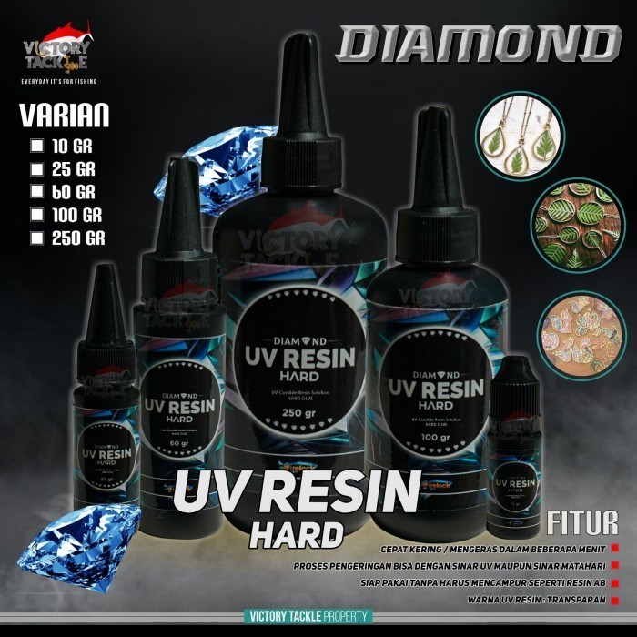

Perfect FIRELOCK DIAMOND UV RESIN HARD 10 / 25 / 60 / 100 / 250 GRAM