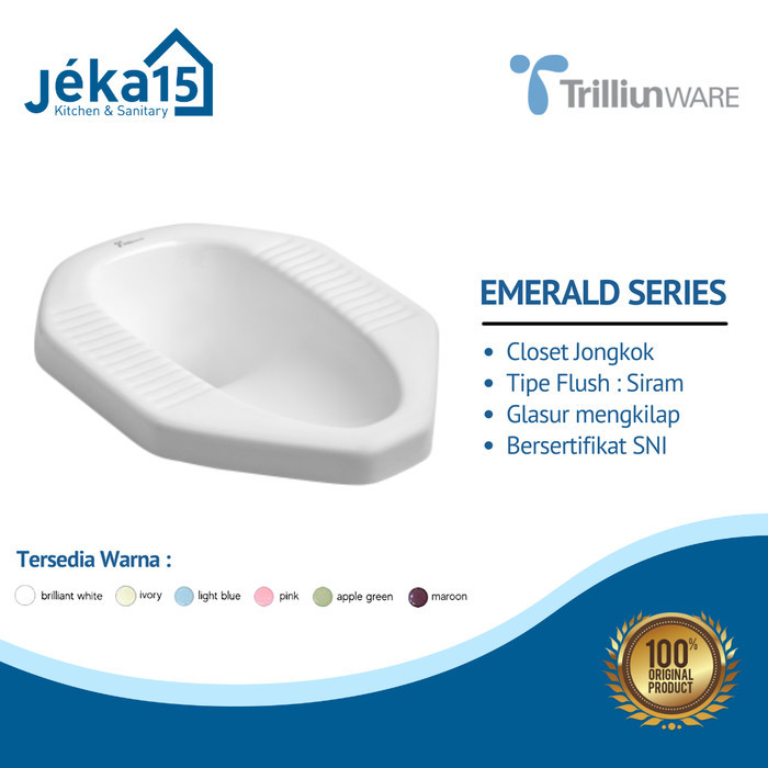 NEW Closet Jongkok//Kloset Jongkok Siram//TRILLIUN EMERALD