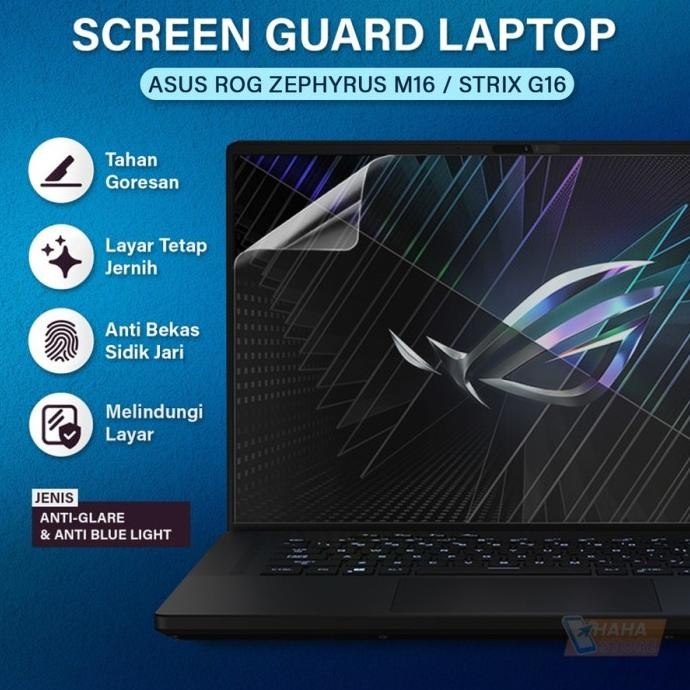 Anti Gores Asus ROG Zephyrus M16 / Strix G16 Laptop Screen Guard Glare