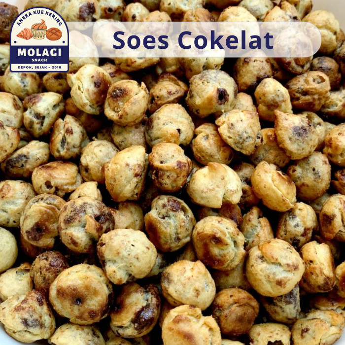 

Kue Soes Sus Cokelat Kering / Soes Coklat Lumer GG 250 Gram - Molagi Snack