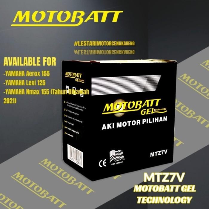 Aki Motor Nmax 2019, Aerox 155, Lexi, Lexy Motobatt MTZ7V Original Import Premium