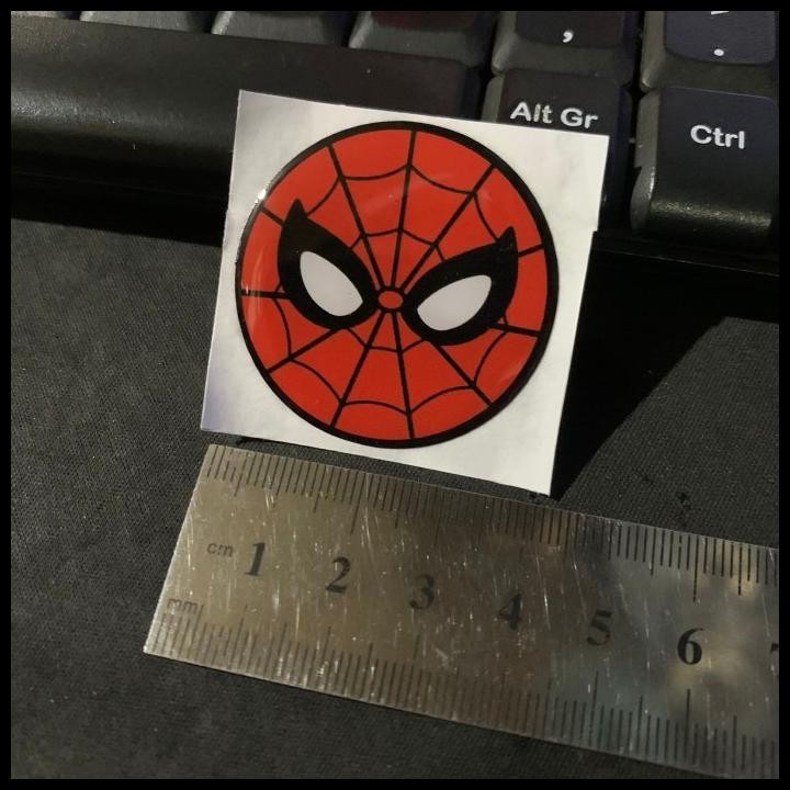 

DISKON STICKER TIMBUL RESIN SPIDERMAN BULAT STIKER LYCAL 3D LOGO KECIL SATUAN