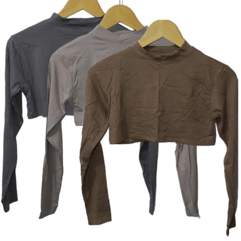 Manset India Manset Sambung Lengan Panjang Crop Top Setengah Badan