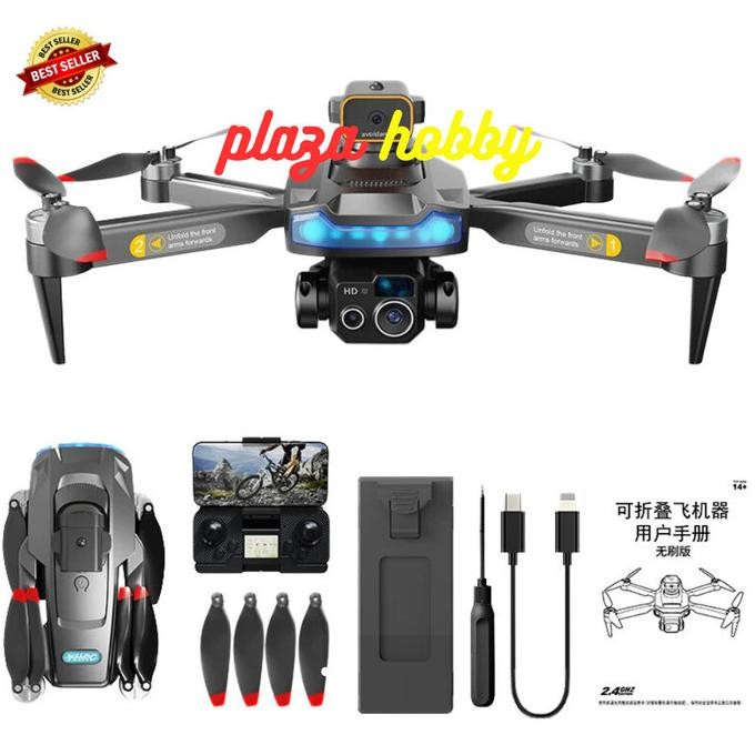 BEBAS ONGKIR - drone brushless GPS P15 PRO dual camera 8K optical flow drone kamera