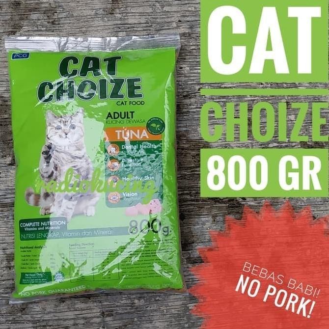 

GOJEG MAKANAN MURAH CAT CHOIZE 8 KG /MAKANAN KUCING( 800GR X 10 ) ORIGINAL