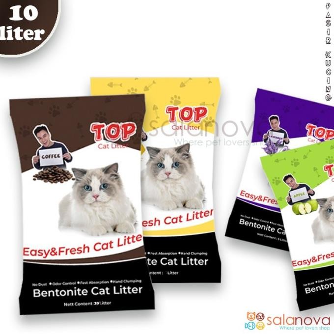 

TOP CAT LITTER 10 LITER PASIR KUCING GUMPAL WANGI ORIGINAL