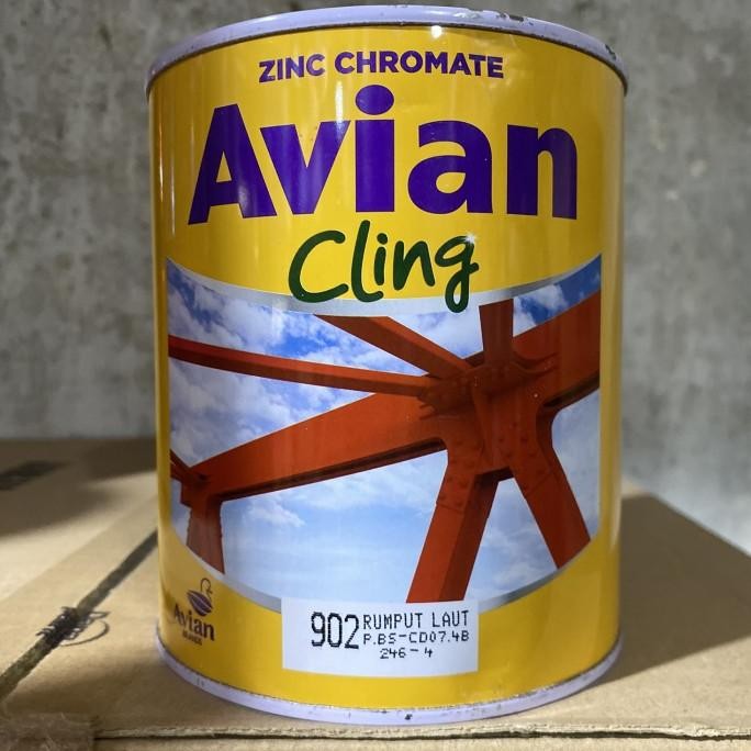 

CAT DASAR BESI AVIAN CLING ZINCH CHROMATE 1KG/ CAT ANTI KARAT ORIGINAL