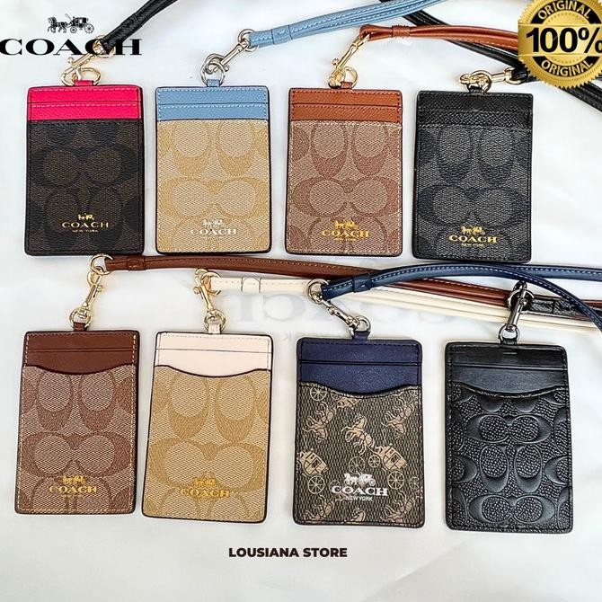

NEW Lanyard Id Coch Siganture Canvas Logo Print