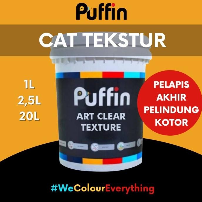 

CAT TOPCOAT PELAPIS TEKSTUR PUFFIN ART CLEAR TEXTURE ORIGINAL