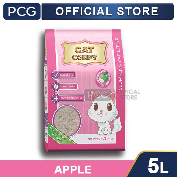 

CAT COMFY PASIR KOTORAN KUCING CAT LITTER 5L - APPLE ORIGINAL