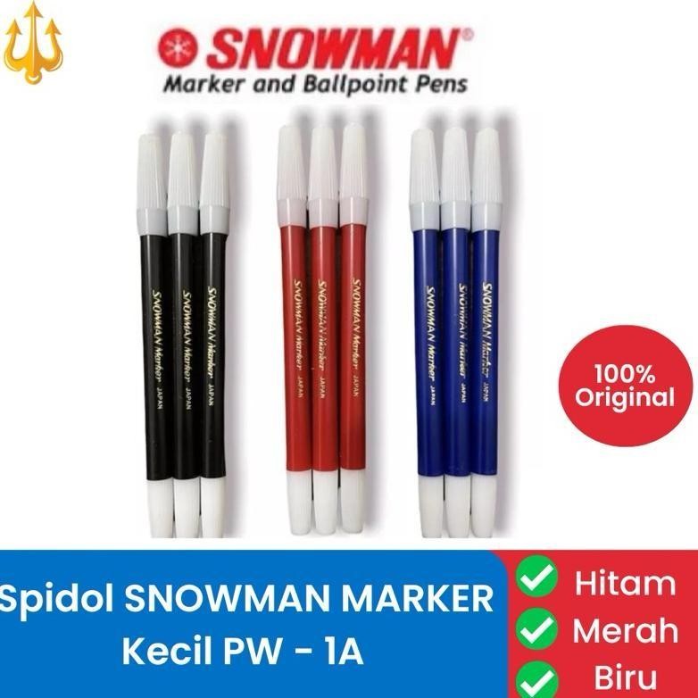 

Flash Sale Terlaris [Harga 1 Lusin] Spidol Kecil Snowman Pw-1A Hitam Biru Merah Grosir